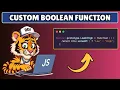 How to Add Custom Function to Boolean Data Type in Javascript