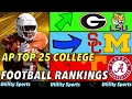 Freshly Released AP 25 College Football Rankings l LSU stuns Alabama