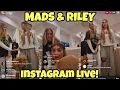 MADS AND RILEY LEWIS INSTAGRAM LIVE