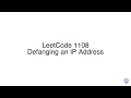 LeetCode 1108 Defanging an IP Address
