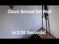 Clock Solved On Wall In 2 58 Seconds YTWB2 WB2