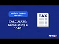 NGPF Completing a 1040 Melinda Flowers Example