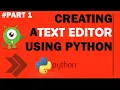 Building a text editor using python in hindi