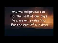 Kurt Carr - We Lift Our Hands In The Sanctuary (lyrics)