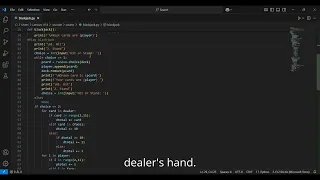 Playing Blackjack using Python