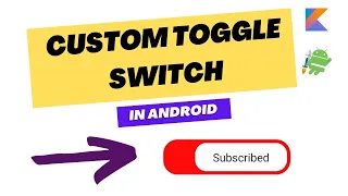 how to create custom switch in Android studio custom switch in android Tech projects