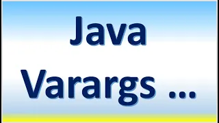 Java Varargs