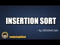 INSERTION SORT program in c