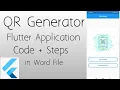 QR Generator Scanner Flutter Application Flutter IT Project Shreya s Stuff Flutter Tutorial