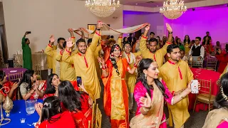 best bangladeshi gaye holud dance entrance i kashfia u0026 peal 2019 i salaam e ishq mera wala dance