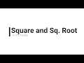 Calculating Square and Square root in Python