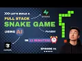 Let s BUILD a FULL STACK SNAKE GAME in 12 MINUTES using AI Cursor Supabase Phaser Episode 1