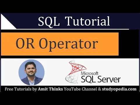 OR Operator in SQL | SQL Tutorial for Beginners - YouTube thumbnail
