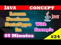 Learn Java BOOLEAN DataType in 5 Minutes CodeMyth