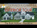 Small house plan with a cottage facade and an optional detached garage The Bark Hollow