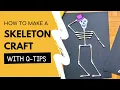 How to make a Skeleton Craft with Q tips
