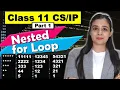 PYTHON - Nested for LOOP Pattern Programs with for loop CBSE Class Lovejeet Arora