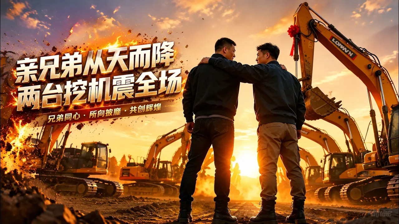 【完结超清】《亲兄弟从天而降两台挖机震全场》#最新短劇全集#短劇全集#短劇#熱門短劇#短劇推薦#大陸短劇#AI短剧#初六剧场 poster