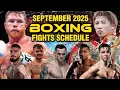 Download Lagu September 2025 Boxing Fights Schedule