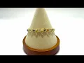 GovDeals: Gorgeous, Ladies, 24k Gold, 7 Inch, CZ Sapphire, T