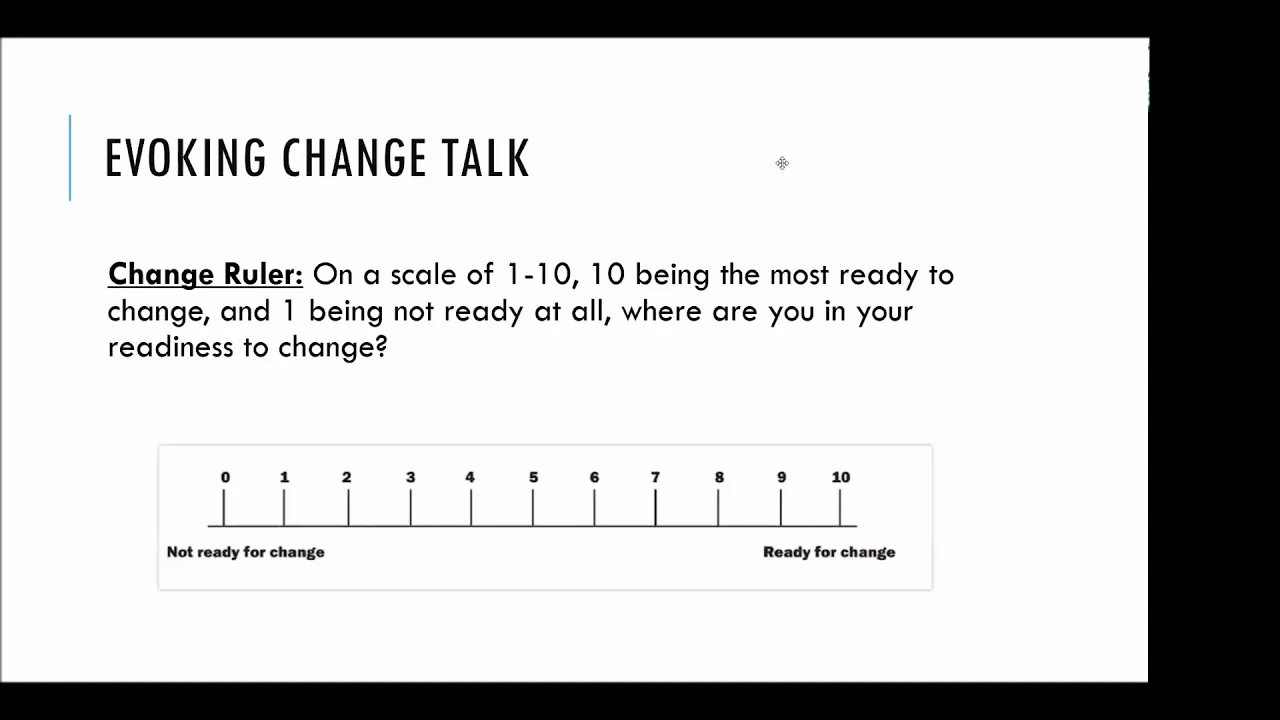 Motivational Interviewing: Change Talk