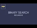 Binary Search Recursive