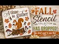 Create Stunning Fall Decor with These NEW Essential Stencils