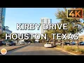 Kirby Drive in Houston Texas An Ultra 4K Real Time Driving Tour