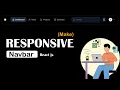 How To Create a Responsive Navbar Using React Js Tailwind css Beginner Tutorial