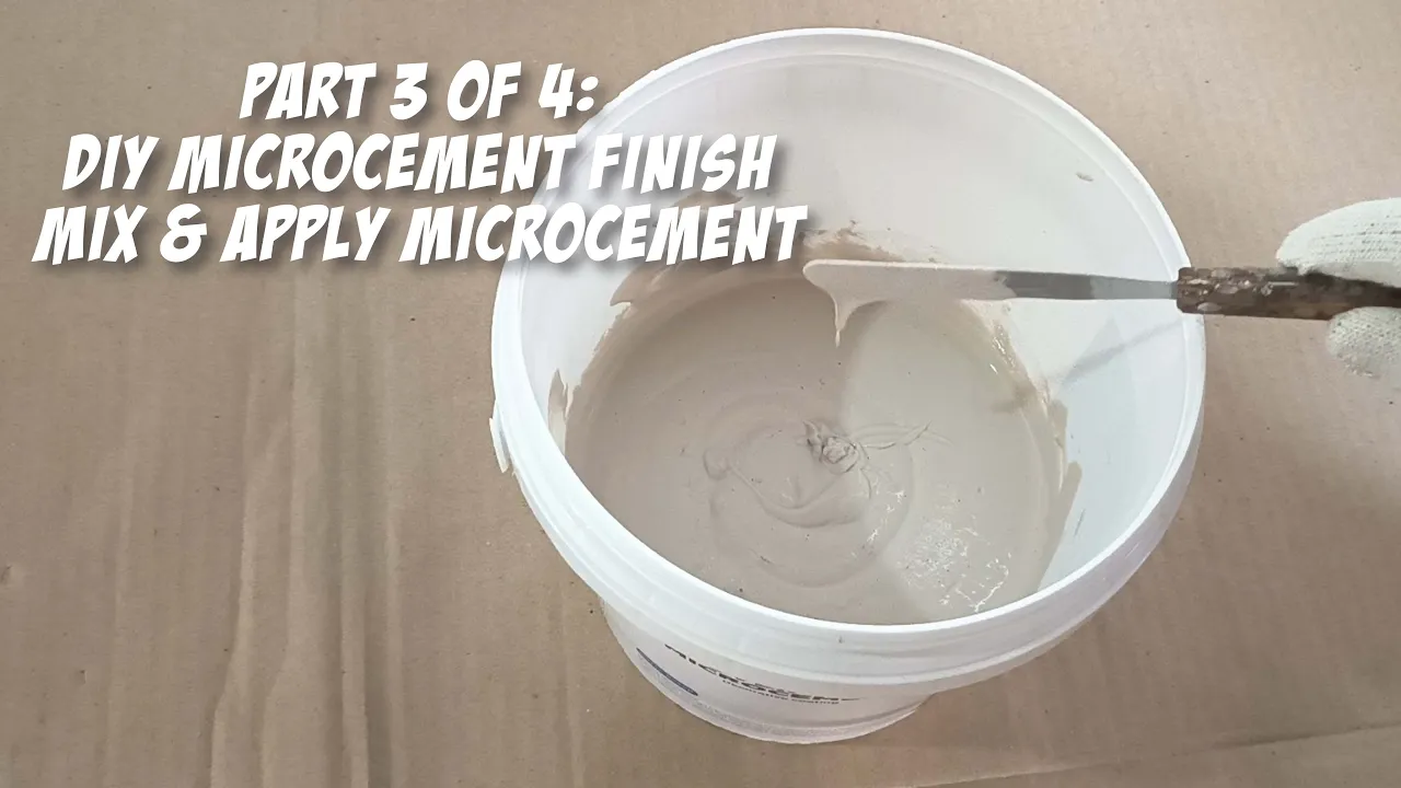 Microcement Mixing & Application