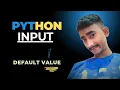Python input default value