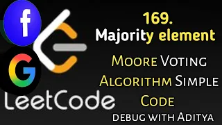 LeetCode 169 Majority Element Best C Solution Boyer-Moore Voting Algorithm