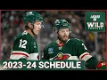 Dissecting the 2023-24 Minnesota Wild Schedule