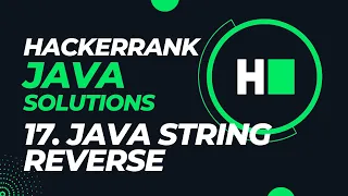 Day 17 - Java String Reverse Hackerrank Java Solutions Hindi