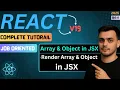 Render Arrays Objects in JSX React JS Tutorial in Hindi Array Listing with Map Function