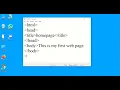 Create Webpage from Desktop or laptop HTML Chapter 4 ICT HSC techtahina