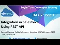 Integration in Salesforce using REST API Standard REST API APEX REST API POSTMAN DAY 9 P1
