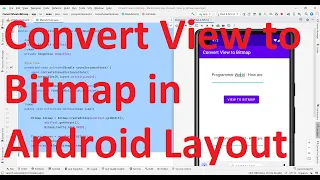 How to get Bitmap from View of a widget from layout in your Android App - Android 13 API 33