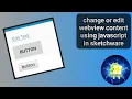 change webview content using javascript code sketchware