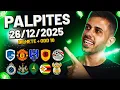 PALPITES DE FUTEBOL DO DIA 26 12 2025 + BILHETE PRONTO E MÚLTIPLA ODD ALTA