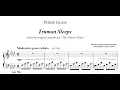 TRUMAN SLEEPS - music sheet & piano execution #TrumanShow #piano