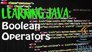 LEARNING JAVA Boolean Operators
