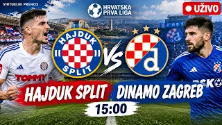 HAJDUK SPLIT - DINAMO ZAGREB (SuperSport HNL) UŽIVO - virtuelni prenos