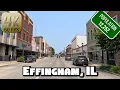 Driving Around Small Town Effingham Illinois in 4k