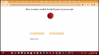Javascript Onclick Ball Jumping Game