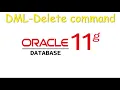 Oracle SQL 12 Delete command DML command Delete row from table Marathi