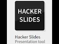 Create Online Presentations Web Slides using Hacker Slides in Sandstorm