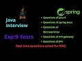 java interview questions and answers for experienced 9 years