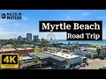 4K Myrtle Beach Drive Tour Golden Hour Tour Along the Atlantic Coast