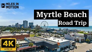 4K Myrtle Beach Drive Tour Golden Hour Tour Along the Atlantic Coast